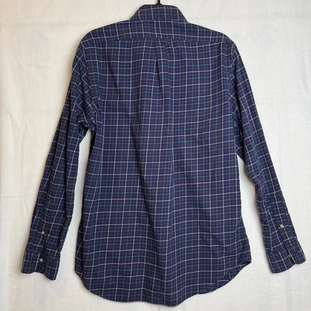 POLO RALPH‎ LAUREN Long Sleeve Button Up Shirt  Plaid Medium Pony RN 41381